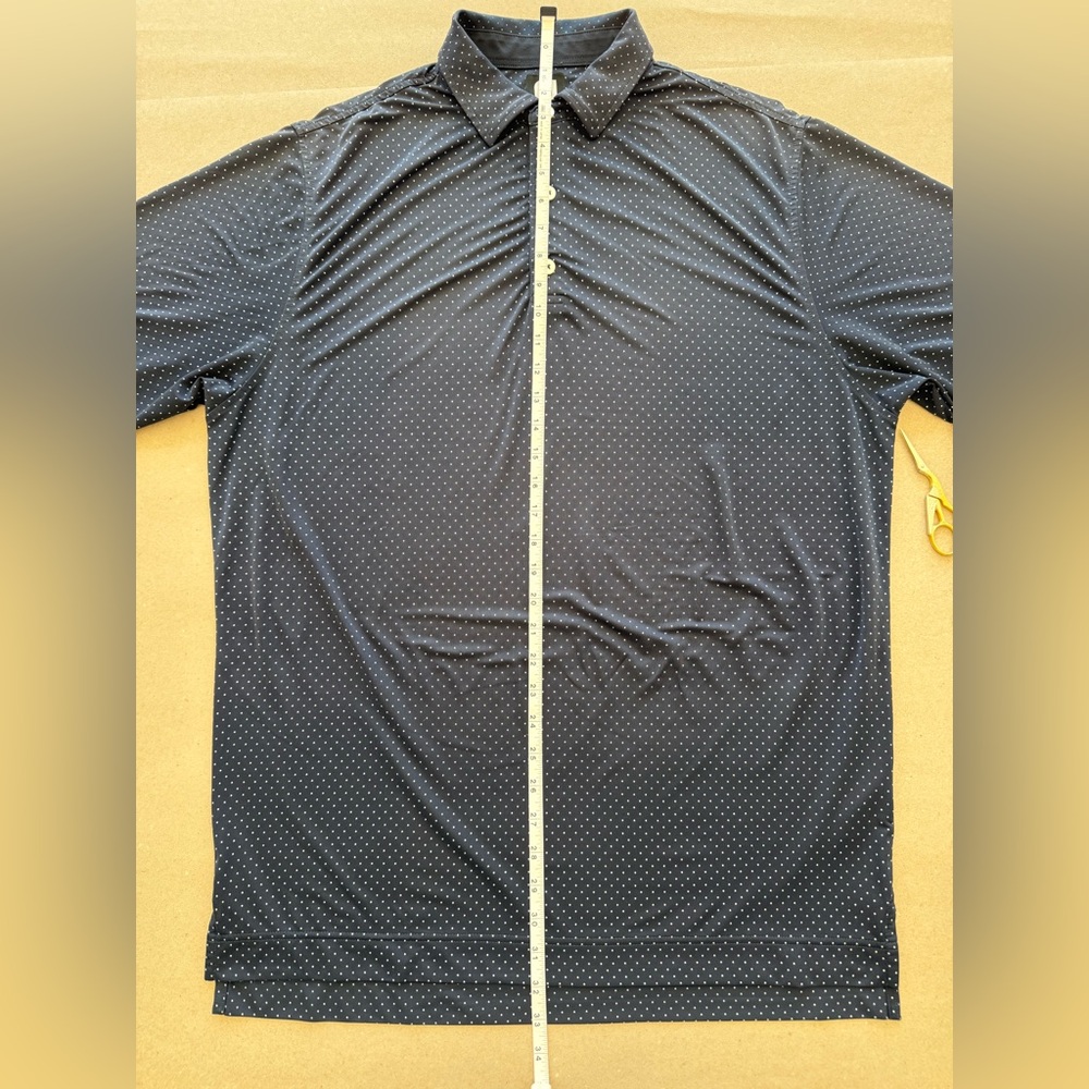 FootJoy — Men’s Navy Microdot Golf Polo — Size M - Picture 6 of 8